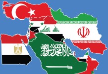 what countries are in the middle east