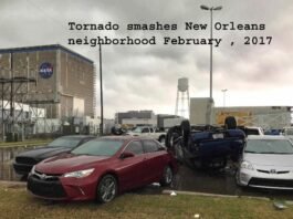 Tornado smashes New Orleans East neighborhood 2017