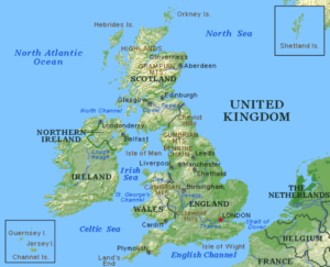 What Countries are in the UK MAP of the United Kingdom