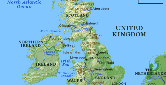 What Countries are in the UK MAP of the United Kingdom