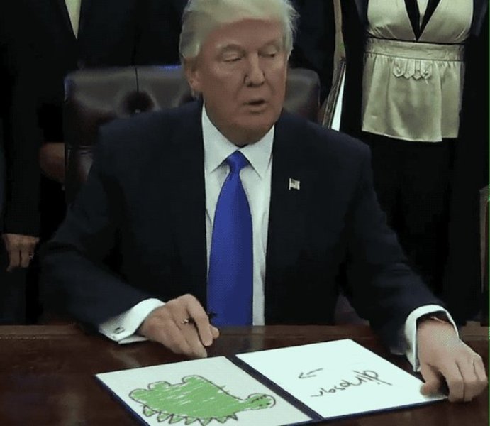 Trump Signs Decrees - and is Rolled Over for Them